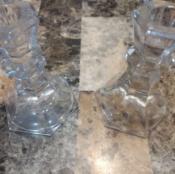 Crystal Candle holders made in Austria - Picture 4 of 5